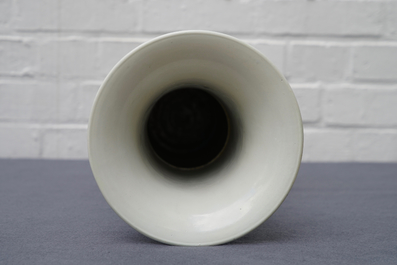 A Chinese blue and white yenyen 'river landscape' vase, Kangxi